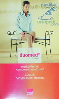 Medi Duomed Diz Üstü Silikon Bantlı Varis Çorapları