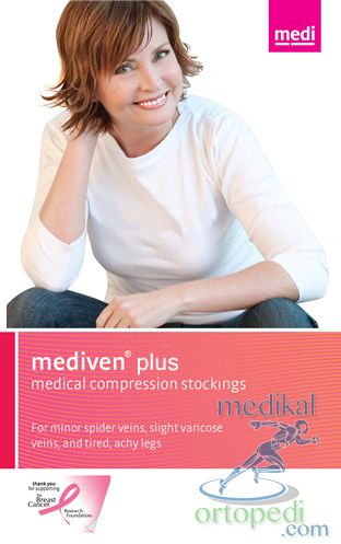Mediven Plus Diz Üstü Silikon Bantlı Varis Çorapları CCL 3 (34-46 mmHg) - Kapalı Burun